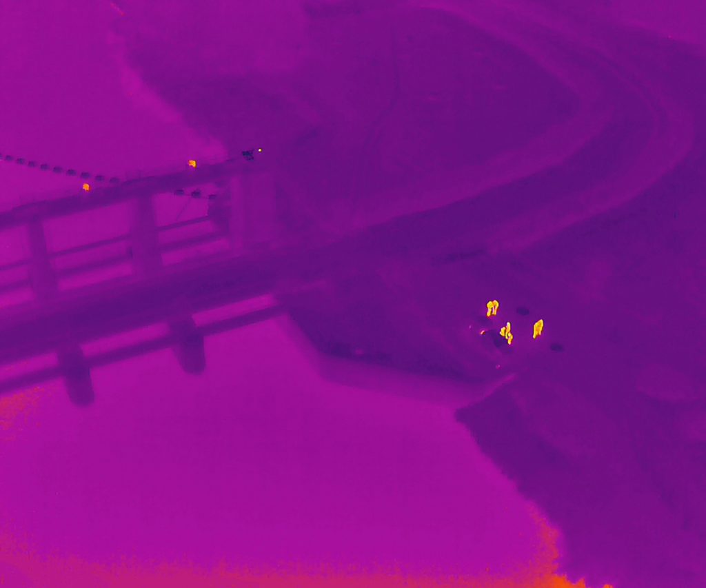 Thermal drone image