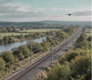 Remote pilot watching a drone in flight